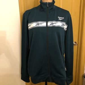 Reebok classic vector track tracksuit jacket green cool dope streetwear large L